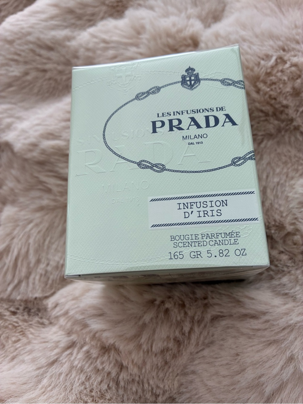 PRADA Infusion d'Iris Scented Candle - Pale Mint Green